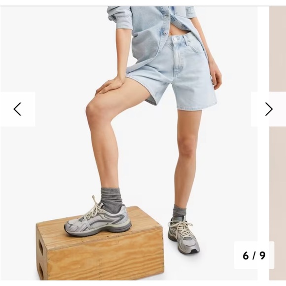 MNG MANGO Zaida Black Denim Shorts - Picture 6 of 7